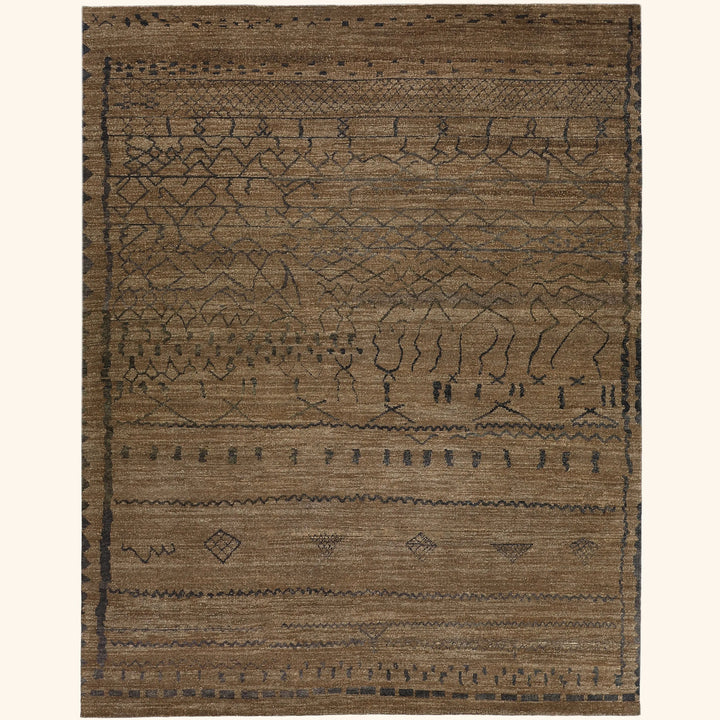 Brown Alchemy Transitional Wool Rug - 9'3" x 11'9"