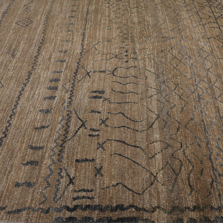 Brown Alchemy Transitional Wool Rug - 9'3" x 11'9"