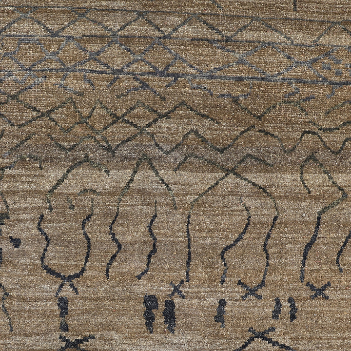 Brown Alchemy Transitional Wool Rug - 9'3" x 11'9"