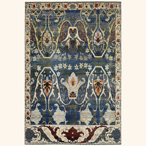 Blue Alchemy Traditional Wool Rug - 9'8" x 14'9"
