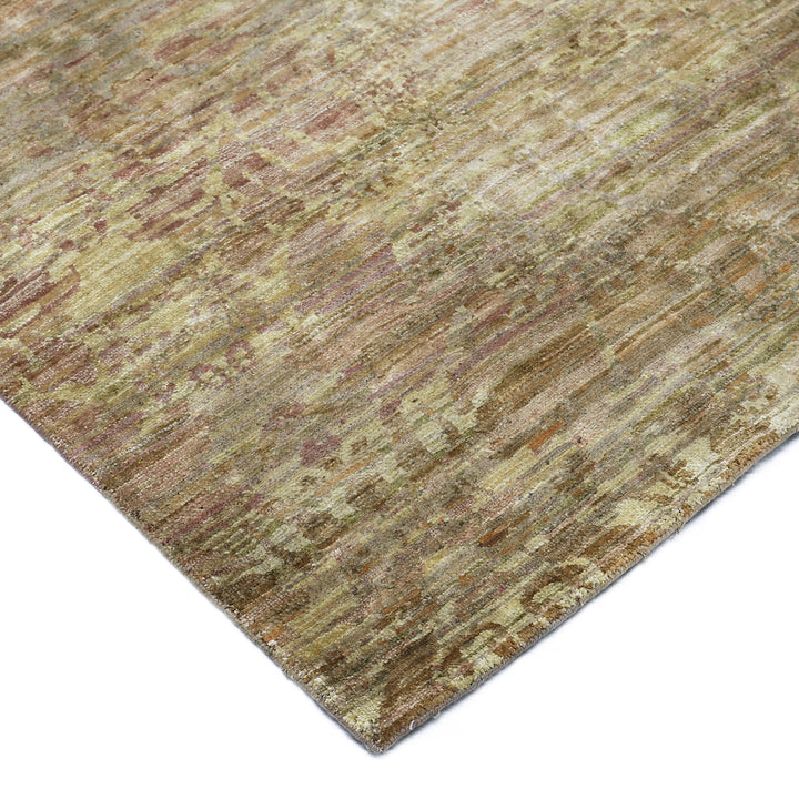 Grey & Gold Alchemy Transitional Silk Rug - 3'11" x 5'10"