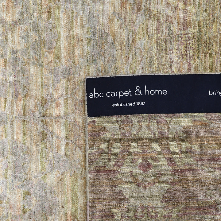 Grey & Gold Alchemy Transitional Silk Rug - 3'11" x 5'10"