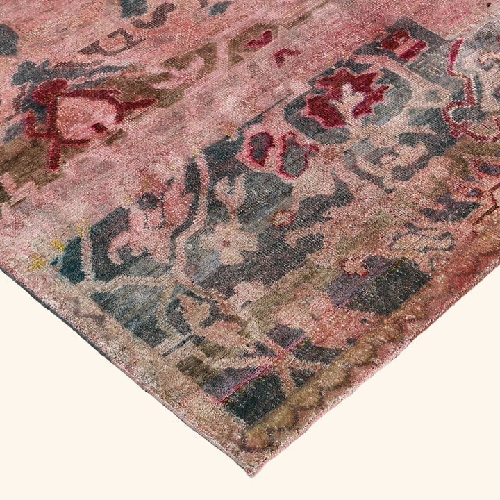 Pink Alchemy Traditional Silk Rug - 9'9" x 11'9"