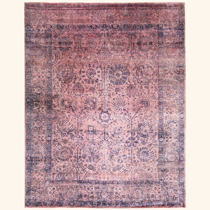 Pink Alchemy Traditional Silk Rug - 9'9" x 12'7"
