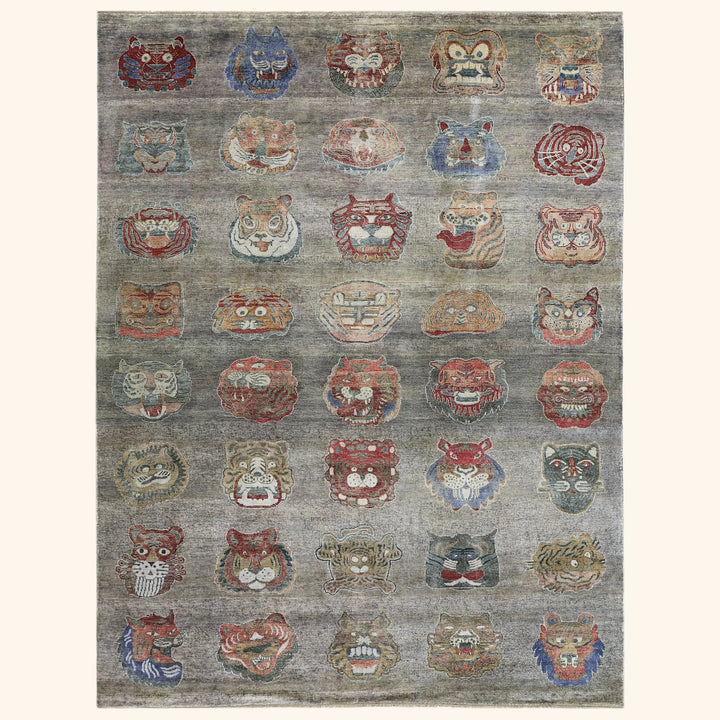 Grey Alchemy Contemporary Silk Rug - 8'10" x 11'9"