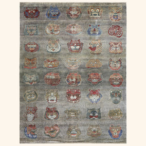 Grey Alchemy Contemporary Silk Rug - 8'10" x 11'9"