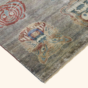 Grey Alchemy Contemporary Silk Rug - 8'10" x 11'9" - hover