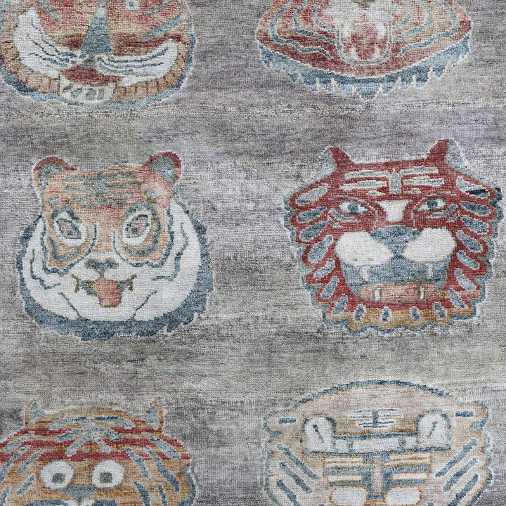 Grey Alchemy Contemporary Silk Rug - 8'10" x 11'9"