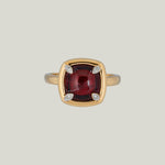 Garnet Diamond Accent Ring
