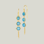 Image for 5 cts London Blue Topaz Woven Earrings