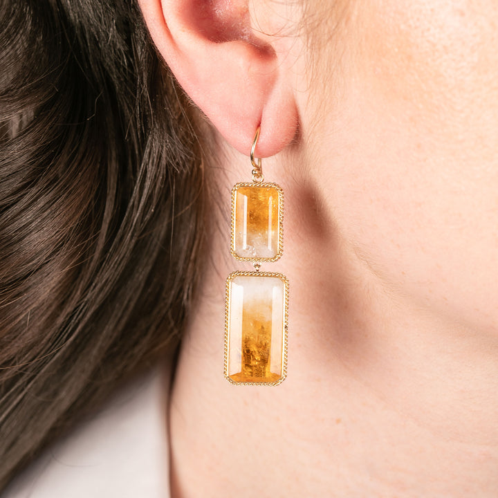Image for One of a Kind 53.23 cts. Citrine Earrings in 18k