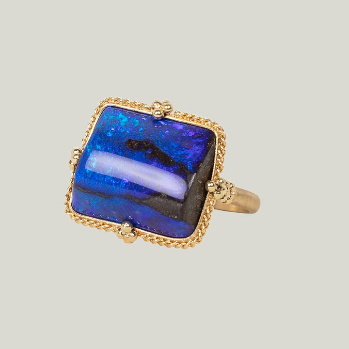 Image for 12.26 cts. Boulder Opal Ring in 18k