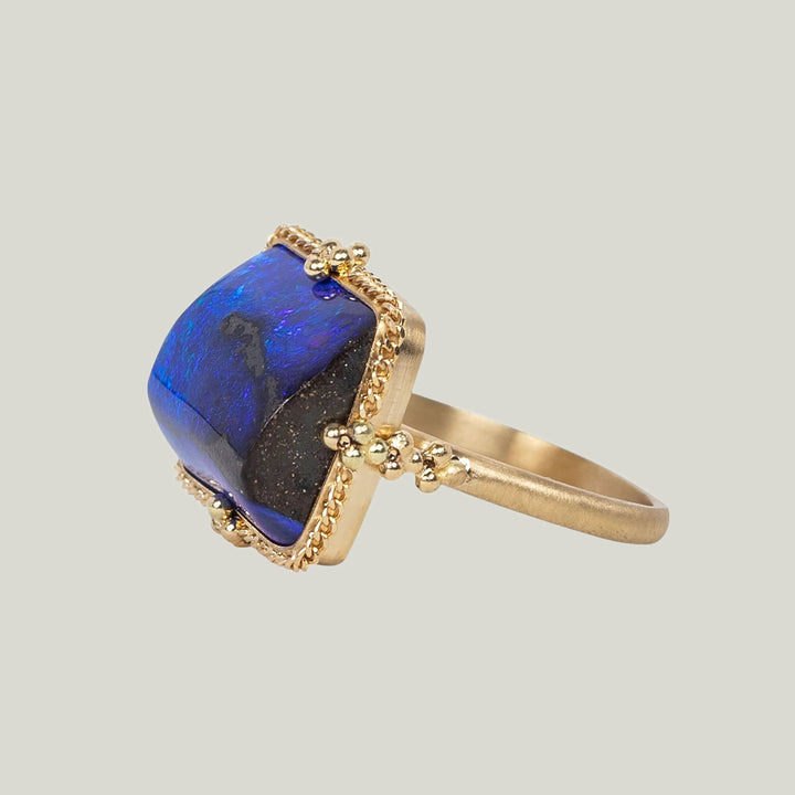 Image for 12.26 cts. Boulder Opal Ring in 18k