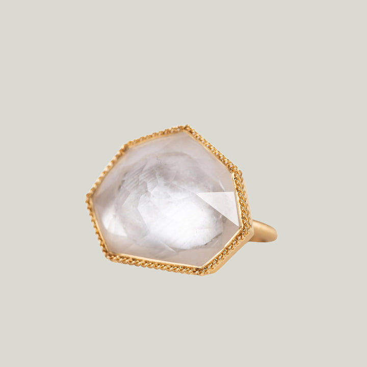 Image for 17.28 cts. Rock Crystal Ring in 18k