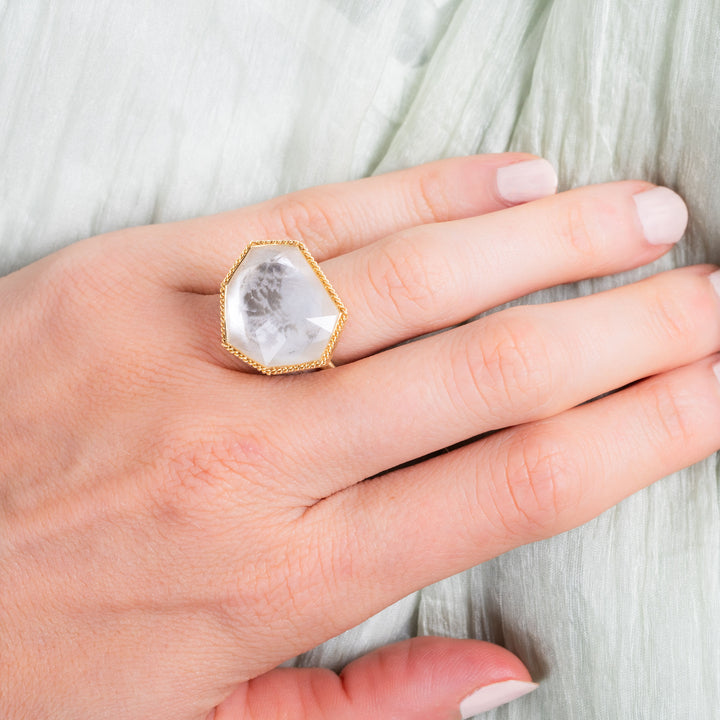 Image for 17.28 cts. Rock Crystal Ring in 18k