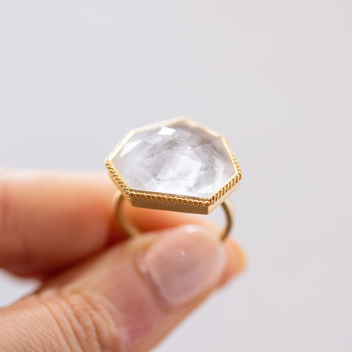 Image for 17.28 cts. Rock Crystal Ring in 18k