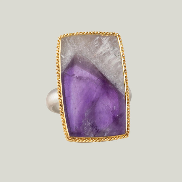 Image for One of a Kind Rectangular Amethyst Ring