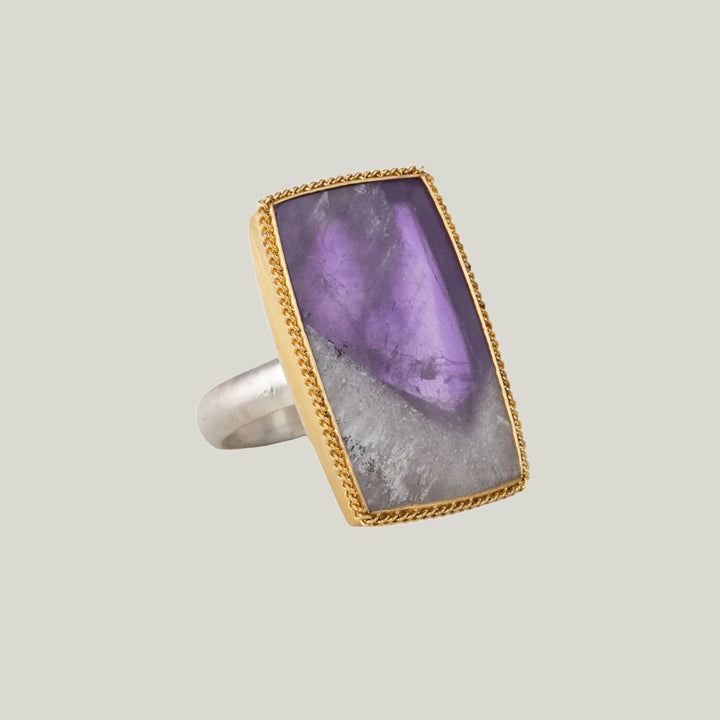 Image for One of a Kind Rectangular Amethyst Ring