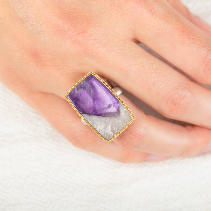 Image for One of a Kind Rectangular Amethyst Ring