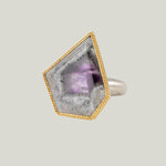 Image for One of a Kind Geometric Amethyst Ring