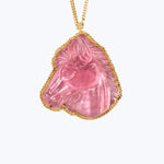 Image for One of a Kind Pink Tourmaline Horse Necklace