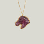 Image for One of a Kind Tourmaline Horse Necklace