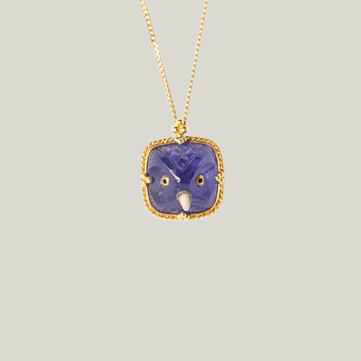 Image for One of a Kind Tanzanite Owl Necklace