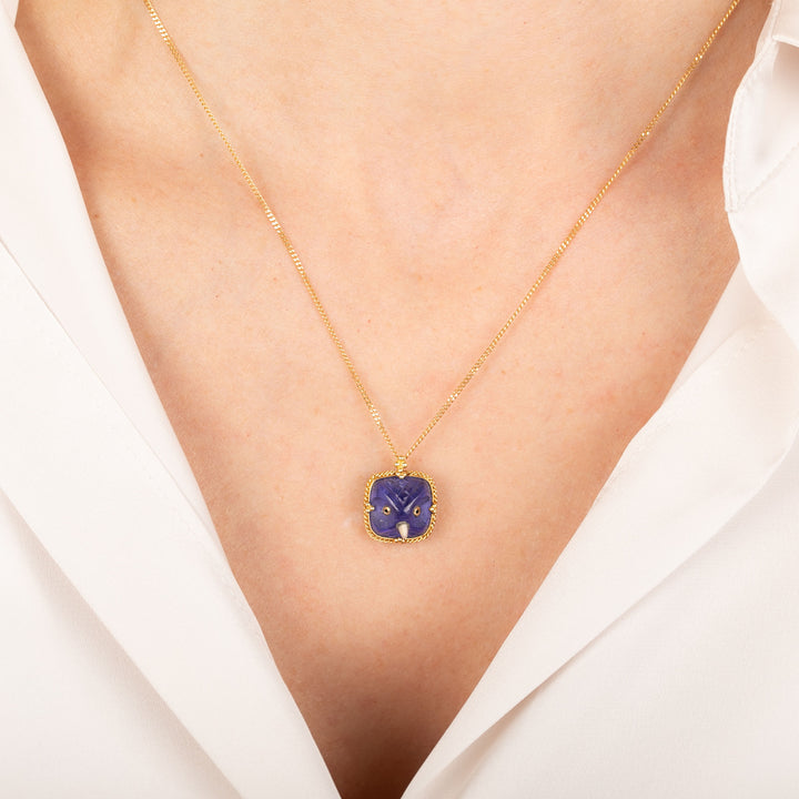 Image for One of a Kind Tanzanite Owl Necklace