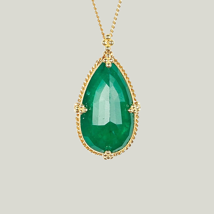 Image for 7.41 cts. Emerlad Necklace in 18k