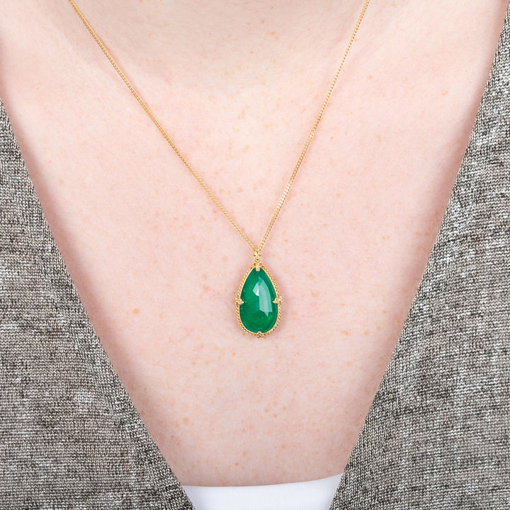Image for 7.41 cts. Emerlad Necklace in 18k