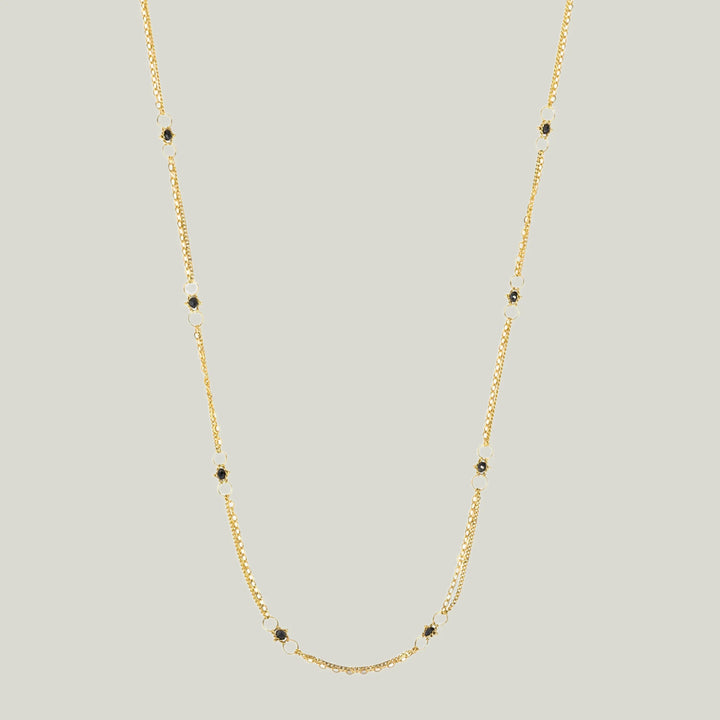 Image for 36" Whisper Chain Necklace with Black Diamonds