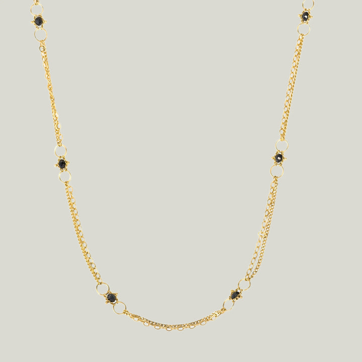 Image for 36" Whisper Chain Necklace with Black Diamonds