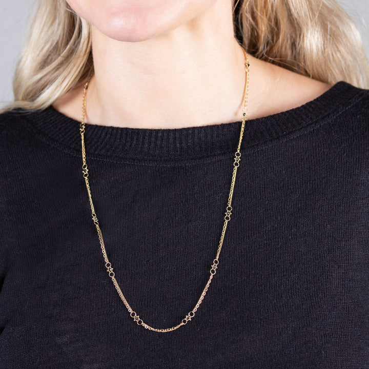 Image for 36" Whisper Chain Necklace with Black Diamonds