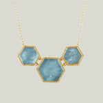 Image for One of a Kind 3-stone Aquamarine Necklace