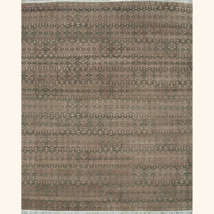 Image for Olive & Pink Transitional Wool Silk Blend Rug - 8' x 10'