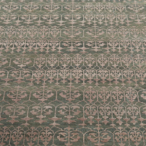 Image for Olive & Pink Transitional Wool Silk Blend Rug - 8' x 10' - hover