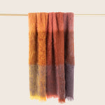 Mohair Check Throw