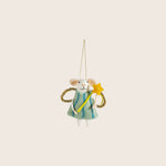 Image for Wool Felt Mouse with Wand Ornament, Assorted