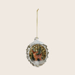 Image for Glass Deer Diorama Ornament