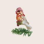 Image for Glass Bird on Branch Ornament, Assorted