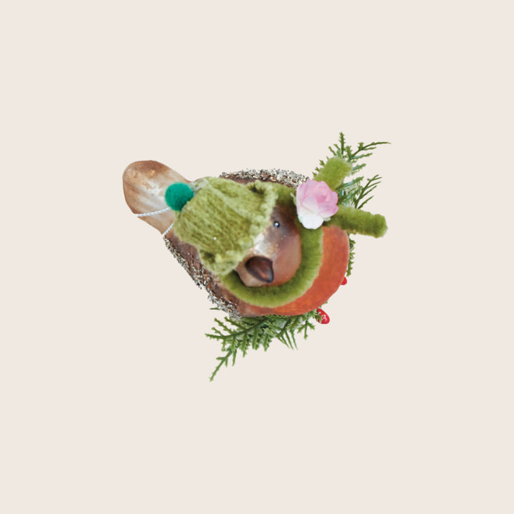 Image for Glass Bird on Branch Ornament, Assorted