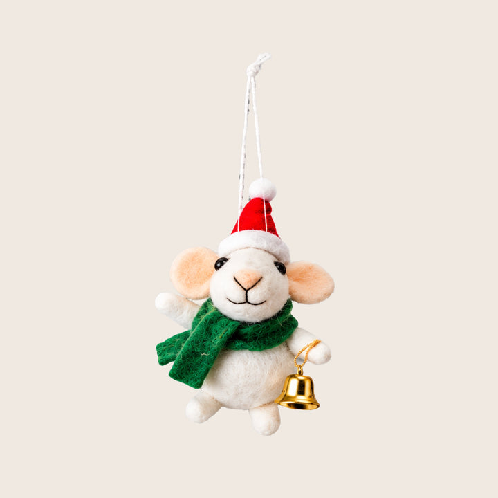 Image for Wool Mouse Ornament, Assorted