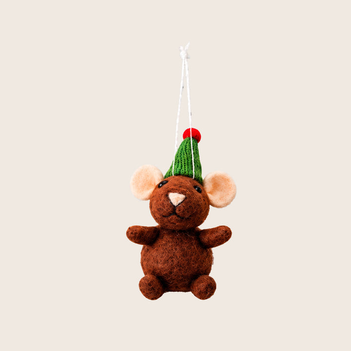 Image for Wool Mouse Ornament, Assorted