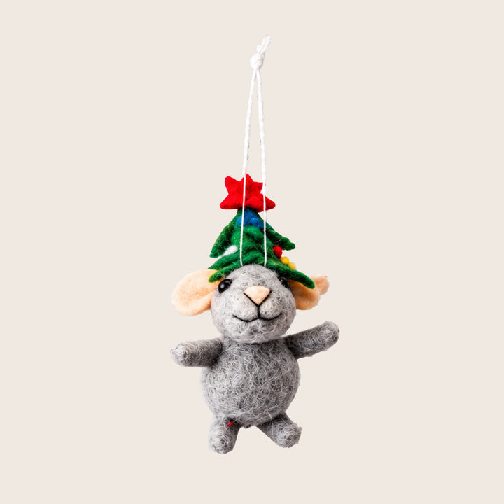 Image for Wool Mouse Ornament, Assorted