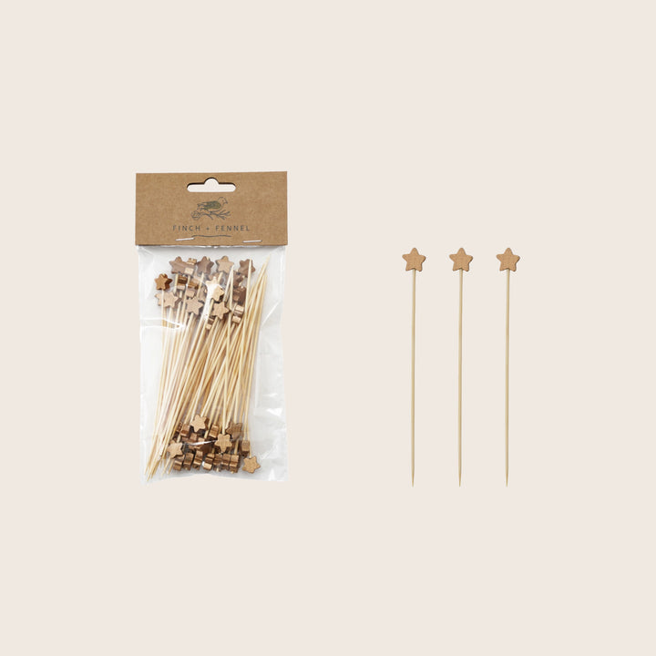 Image for Star Single Use Bamboo Picks