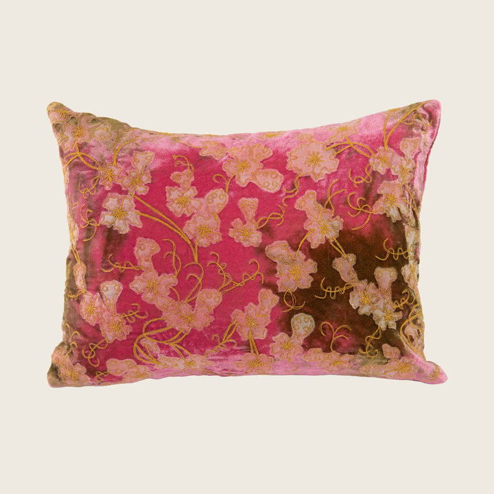 Azura Silk Velvet Lumbar Pillow