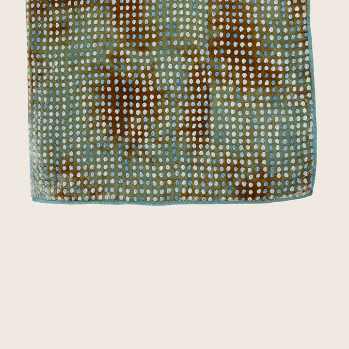 Dotty Silk Velvet Quilt