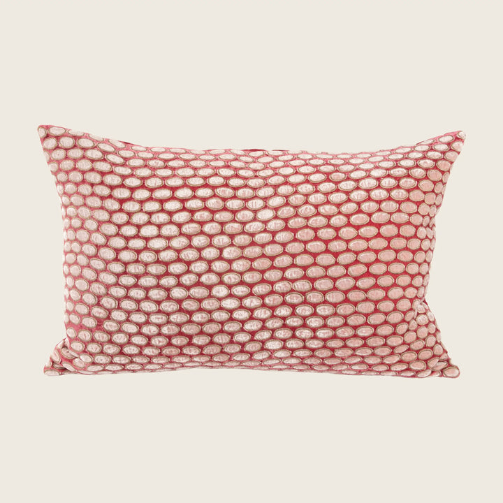 Hello Silk Velvet Lumbar Pillow