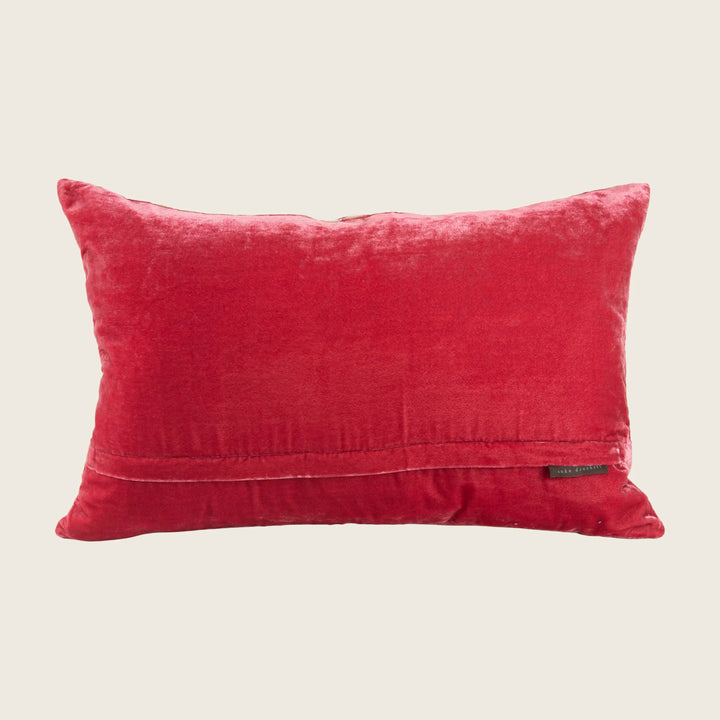 Hello Silk Velvet Lumbar Pillow