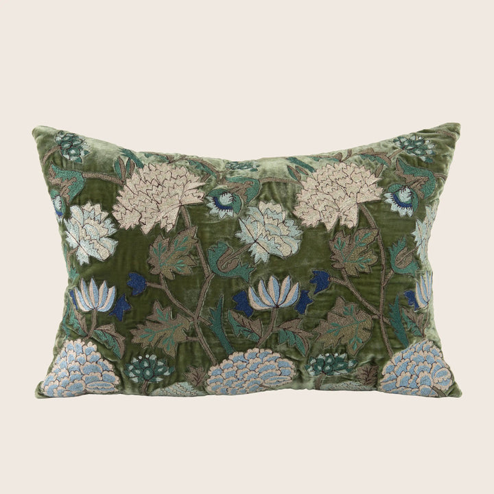 Image for Milva Silk Velvet Lumbar Pillow